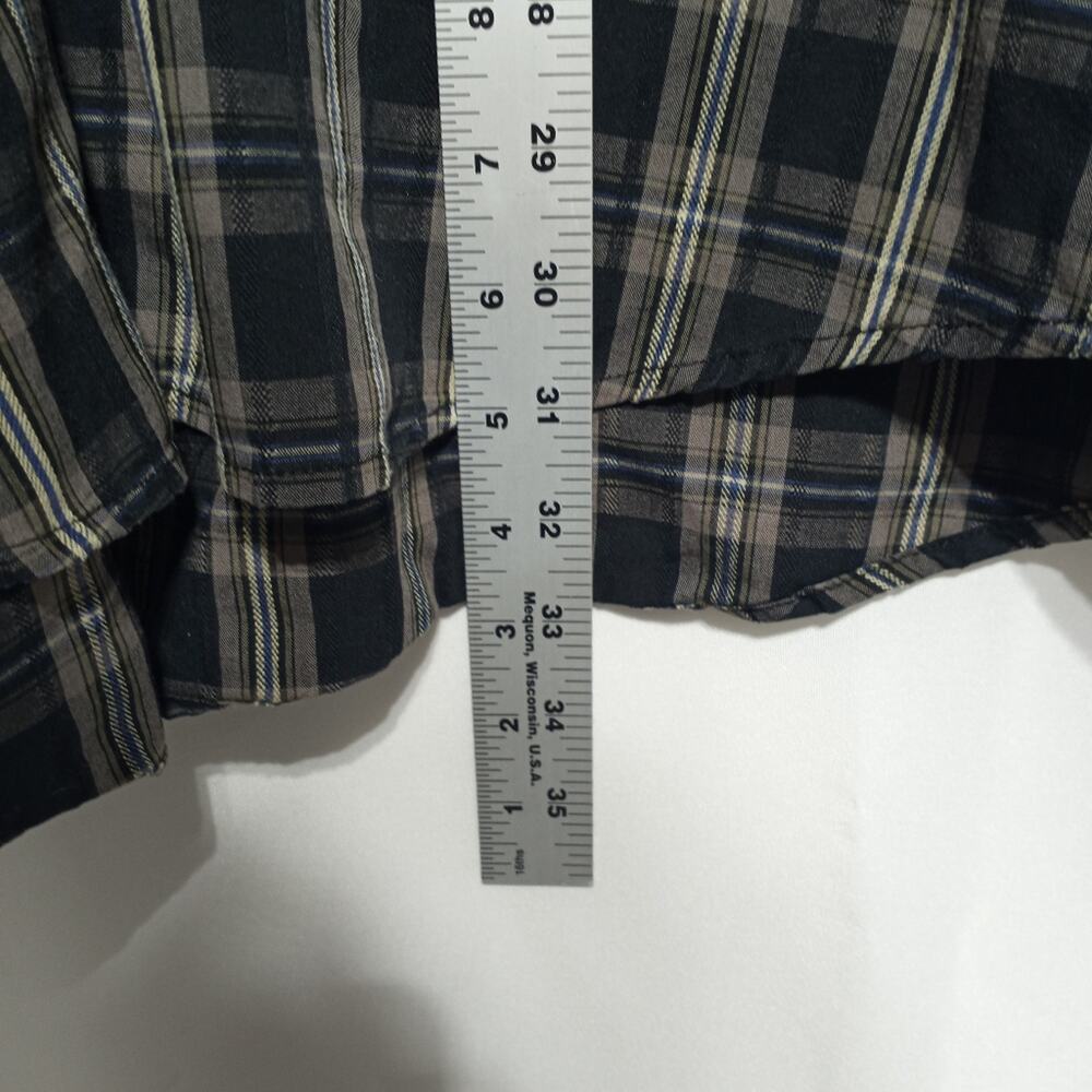 Harley-Davidson Men's Black & Gray Plaid Performance Short Sleeve Shirt Size 2XL - Picture 11 of 14